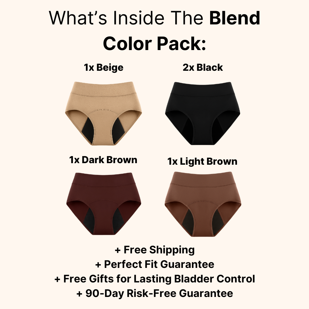 Fluxe: 100% Leak-Proof Underwear That Won't Let You Down for Women 60+ (5-Pack)